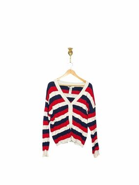 Beach Riot Sherry Striped V-Neck Cardigan